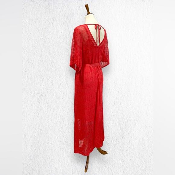 Boden Pointelle Knitted Midi Dress Women's Size 8 - Picture 5 of 13